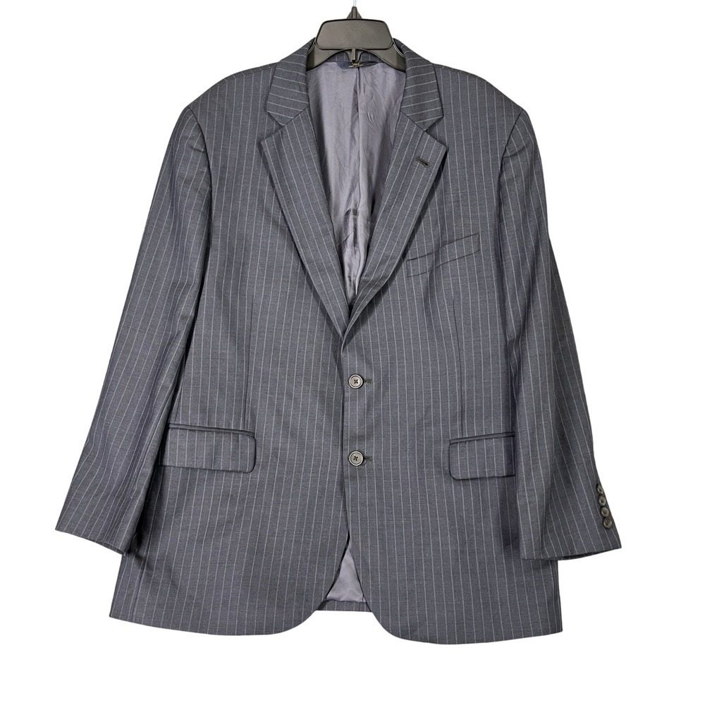 Brooks Brothers 346 Men 45 Blazer Navy Pinstripe Madison Fit Classic Suit Jacket